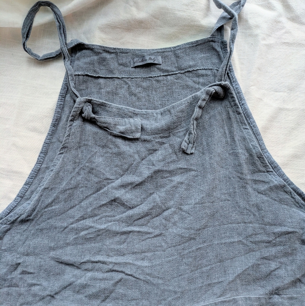 Made In Italy Adjustable Linen Blend Jumper - Picture 7 of 12